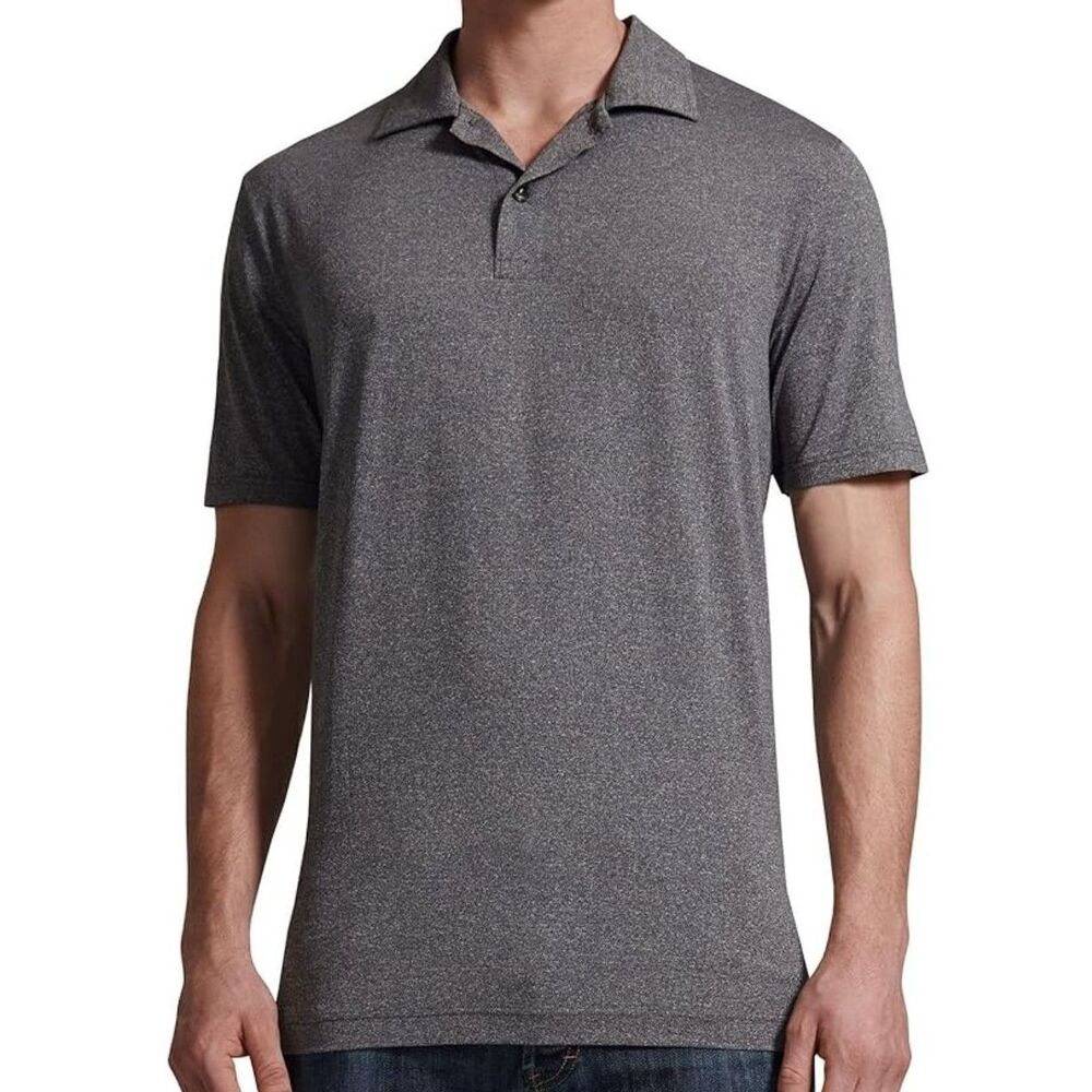 Peak Velocity Gray Polo Shirt Pullover Short Sleeve Collared Men's Size XL